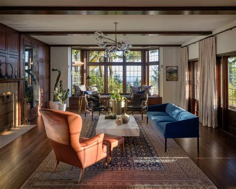 modern tudor style house interior.